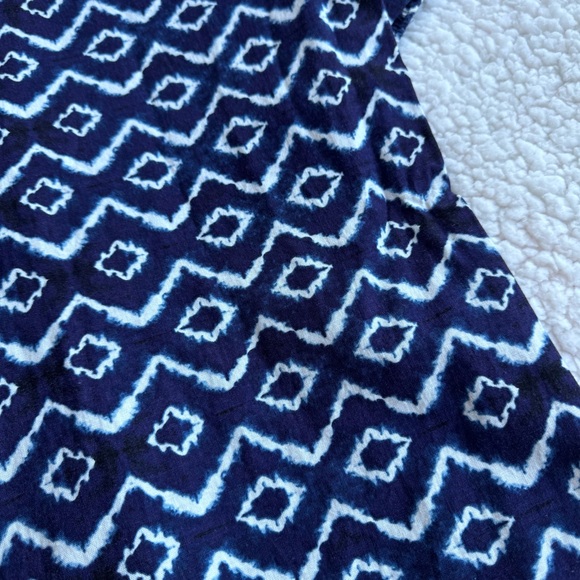 Ann Taylor LOFT Linen Navy and White Loose Pants - Picture 7 of 8